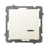 AS Łącznik kontrolny z podświetleniem pomarańczowym - kolor ecru