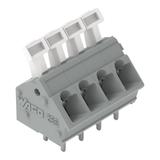 Listwa zaciskowa do płytek drukowanych 7‑biegunowa szara raster 5/5,08mm 256‑407/332‑000 /30szt./ WAGO