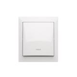 Simon Aquaclick Przycisk zwierny z podświetleniem bez piktogramu 10AX 250V zaciski śrubowo, biały