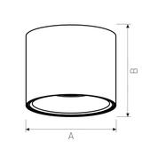 CHLOE AR111 IP20 okrągła czarna  nieruchoma