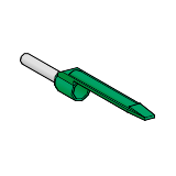 Akcesoria, końcówki kablowe - rozmiar średni - 0,34 mm2 - zielona