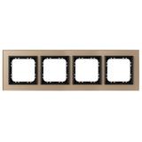 SONATA Ramka poczwórna - kolor szamp. szkło szron