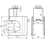 Zacisk łączący do zbrojenia 6-10/6-20 (+/II), 6-20/30 (+/II), 30/30 mm (+/II), St