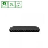 SYSTEM SHIFT - GRID S oprawa na szynoprzewód 204x23x42mm 12W 35st czarny 5 lat gw.