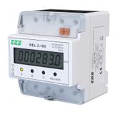 Wskaźnik zużycia energii elektrycznej 3-fazowy 3x400 VAC 100 A 4 moduły NEL-03-100 F&F
