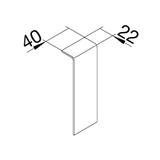 tehalit.SL Łącznik 20x115 czarny SL2011579011 HAGER