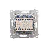 Simon 55 Przycisk zwierny podwójny zwierny bez piktogramu – osobne podświetlenie dla każdego klawisz