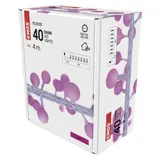 Dekoracje - 40 LED big cherry 4m IP44 róż, biały przewód, IP44, timer