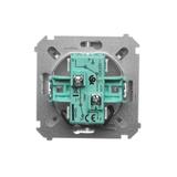 Simon Basic Łącznik schodowy podwójny z podświetleniem LED 10A 250V zaciski śrubowe satynowy BMW6/2L.01/29 KONTAKT
