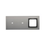Simon 54 Touch Panel dotykowy S54 Touch 3 moduły 1 pole dotykowe + 1 pole dotykowe + 1 otwór na osprzęt S54 burzowa chmura DSTR3110/72 KONTAKT