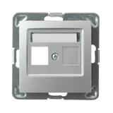 IMPRESJA Obudowa gniazda pojedynczego typu Keystone prosta kolor srebro GPK-1Y/p/18 OSPEL