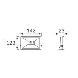 Naświetlacz SMD LED KROMA LED 20W GREY 6500K