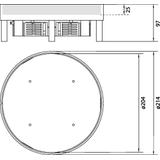 tehalit.VE-EE Pokrywa pełna IP54 20kN EKSR06 fi215 25mm stal nierdzewna EKSR060BL25 HAGER
