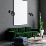 MILAGRO Kinkiet LARS BLACK 1xE27