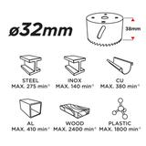 Otwornica bi-metalowa 32 mm