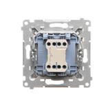 Simon 55 Przycisk zwierny /światło/ szybkozłączka Jasnoszary mat