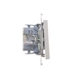 Simon 55 Łącznik dwubiegunowy szybkozłączka Aluminium mat TW2.01/143 KONTAKT