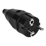 Wtyczka warsztatowa 2P+Z Uni-Schuko, czarna OR-AE-13256 ORNO