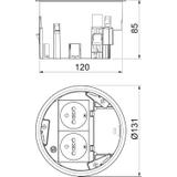 MT R2 NF, Puszka instalacyjna do for GES R2