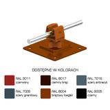 AN-11PN/LA/-N Uchwyt na płytce stal.H=3,5cm Z-zatrz /LA/ brązowy