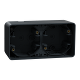 Mureva, podstawa naścienna podwójna pozioma, antracyt