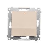 Simon 54 Łącznik dwubiegunowy 10A szybkozłączka kremowy