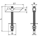 KOŁKI UCHYLNE M10X100 OC.G.