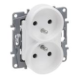 Niloe Selection - Gniazdo 2x2P+Z Do Ramek Wielokrotnych (Bez Przesłony Zaciski Śrubowe) Perła Le 762435 LEGRAND