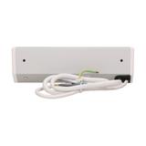 Gniazdo meblowe 2x2P+Z z wyłącznikiem, schuko, biało-srebrne OR-GM-9002/W-G(GS) ORNO