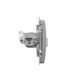 Simon Basic Gniazdo komputerowe RJ45 kategoria 6 podwójne ekranowane z przesłoną przeciwkurzową Mont