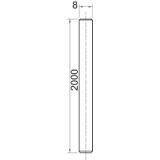 2078, PRĘT GWINTOWANY M8 2M OC.G.