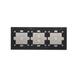 Simon 54 Touch Panel dotykowy S54 Touch 3 moduły 1 pole dotykowe + 2 pola dotykowe pionowe + 1 pole dotykowe srebrna mgła DSTR3131/71 KONTAKT