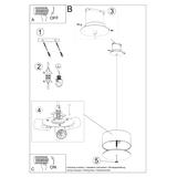 Sollux Żyrandol SKALA 30 biały SL.0755