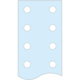 Rozdzielnice PrismaSet szyna miedziana 80x10mm LVS04528 Schneider