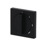 FUTURE Pokrywa z pokrętłem i nadrukiem czarny matowy