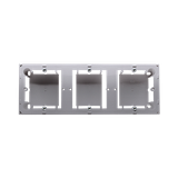 puszki instal. Puszka natynkowa płytka (31mm) potrójna stal inox MPN3/21 KONTAKT