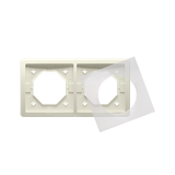 Simon BASIC STANDARD WMYZ-04221x-9013 Ramka 2-krotna do wersji bryzgoszczelnej IP44 z kompletem uszc BMR2B/12 KONTAKT