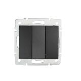 LOGI Łącznik potrójny śrubowy 10AX 250V grafit 021090141 25254 KANLUX