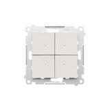 Simon 55 CONTROL – Kontroler przyciskowy sterujący bezprzewodowo innymi urządzeniami Simon GO sterowany smartfonem Aluminium mat TEK1W.01/143 KONTAKT
