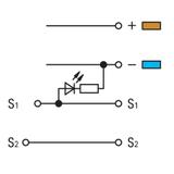 złączka do czujników z LED 2,5 mm2