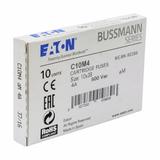 CYLINDRICAL FUSE 10 x 38 4A AM 500V AC Wkładka cylindryczna 10 x 38mm 4A AM 500V AC C10M4 EATON