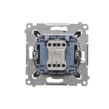 Simon 54 Łącznik krzyżowy z podświetleniem LED 10A 250V szybkozłączka czarny DW7L.01/49 KONTAKT