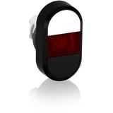 Przycisk podwójny bez tekstu czerwone pole podświetlany MPD5-11R