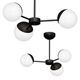 Milagro lampa wisząca/żyrandol Sfera Black 3xE14 MLP8865