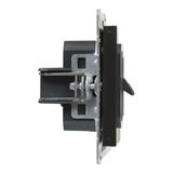 SUNO - Gniazdo głośnikowe pojedyncze, Czarny, Legrand