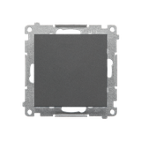 Simon 55 Przycisk zwierny pojedynczy rozwierny bez piktogramu szybkozłączka Grafitowy mat