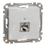 Sedna Design & Elements, gniazdo komputerowe RJ45 kat.5e STP, srebrne aluminium