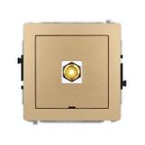 DECO Mechanizm gniazda pojedynczego RCA, bez pola opisowego (typu cinch - żółty, pozłacany) złoty me