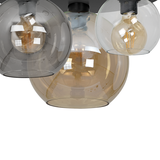 Milagro plafon Sofia Mix 3xE27 czarny MLP6589