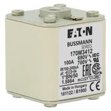 FUSE 100A 690V 1*BN/50 AR UC Wkładka szybka 100A AC 690V rozmiar 1 45x59x51 mm aR I 170M3412 EATON